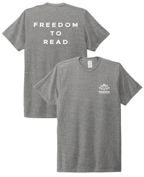 Freedom to Read Youth Tri-Blend Shirt (Gray)