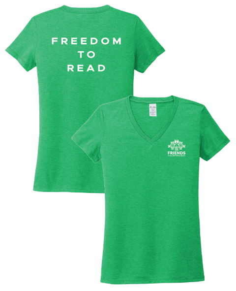Freedom to Read Women's Tri-Blend V-Neck Shirt