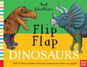 Flip Flap Dinosaurs - board book (spiral bound)
