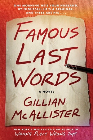 McAllister - Famous Last Words, hardcover