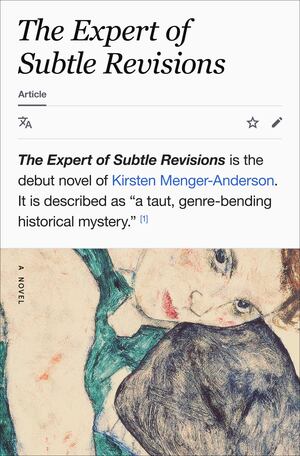 Menger-Anderson - Expert of Subtle Revisions, hardcover