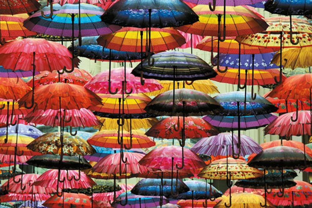 Jigsaw 1000 Piece "Colorful Umbrellas"