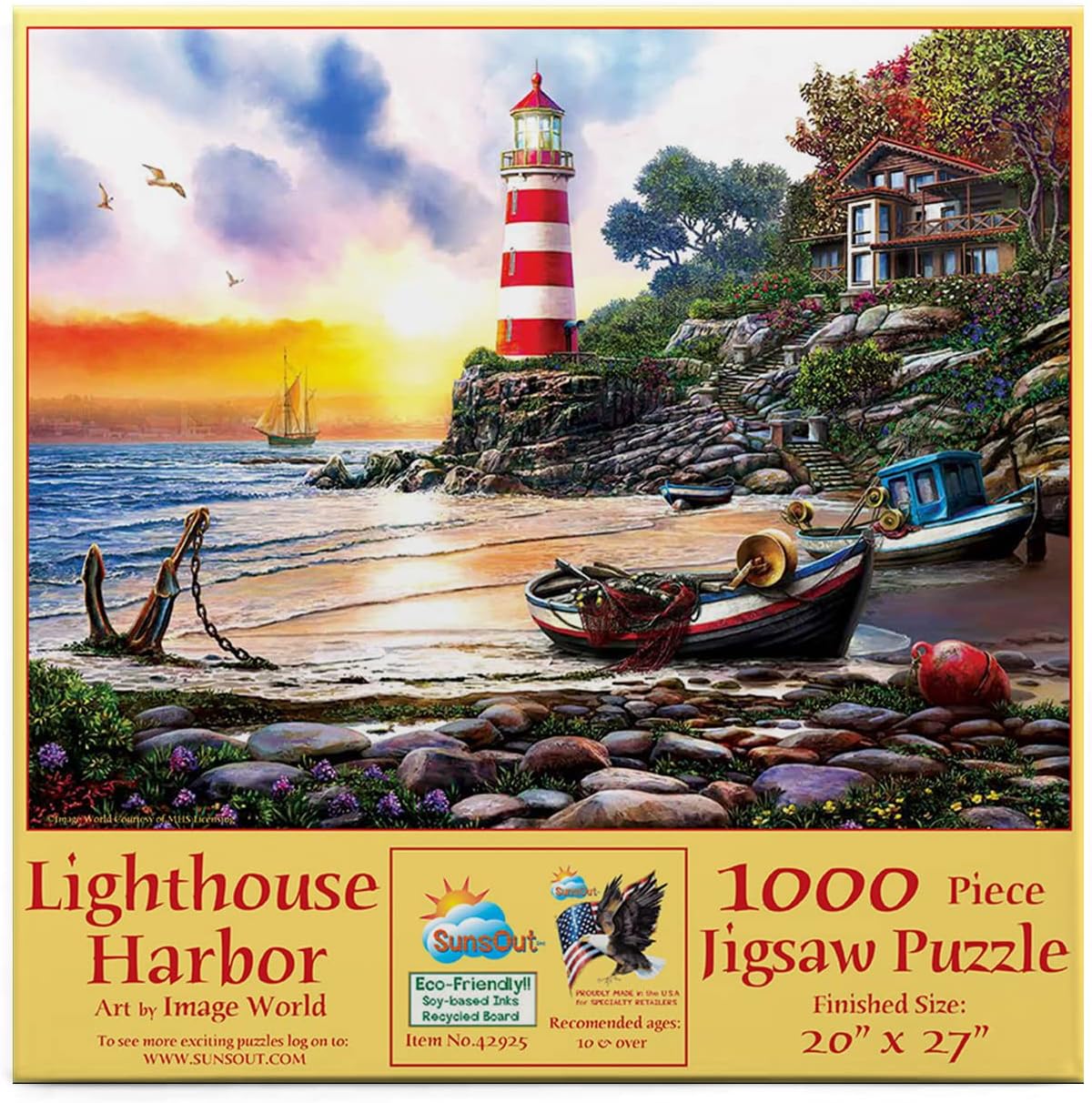 Jigsaw 1000 Piece "Lighthouse Harbor"
