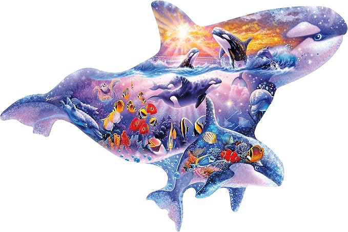 Jigsaw 500 Piece "Shaped Like An Orca"