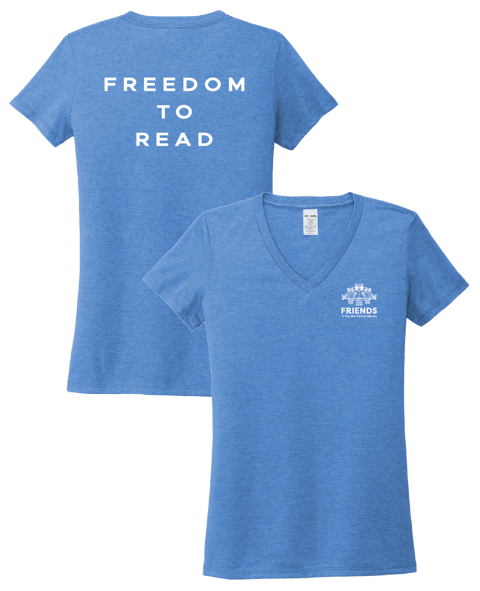 Freedom to Read Women's Tri-Blend V-Neck Shirt