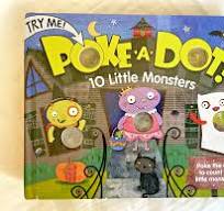 Poke-A-Dot: 10 Little Monsters - board book