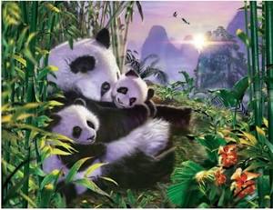 Jigsaw 200 Piece "Panda Family"