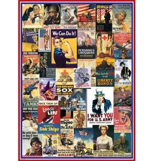 Jigsaw 1000 Piece "World War I &  II Vintage Posters"