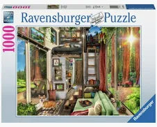 Jigsaw 1000 Piece "Redwood Forest Tiny House"